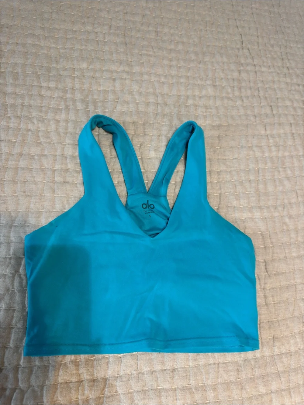 ALO Yoga Airbrush Real Bra Tank - Blue
